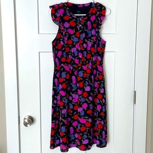 J Crew Silk Floral Sleeveless Dress - Sz 10